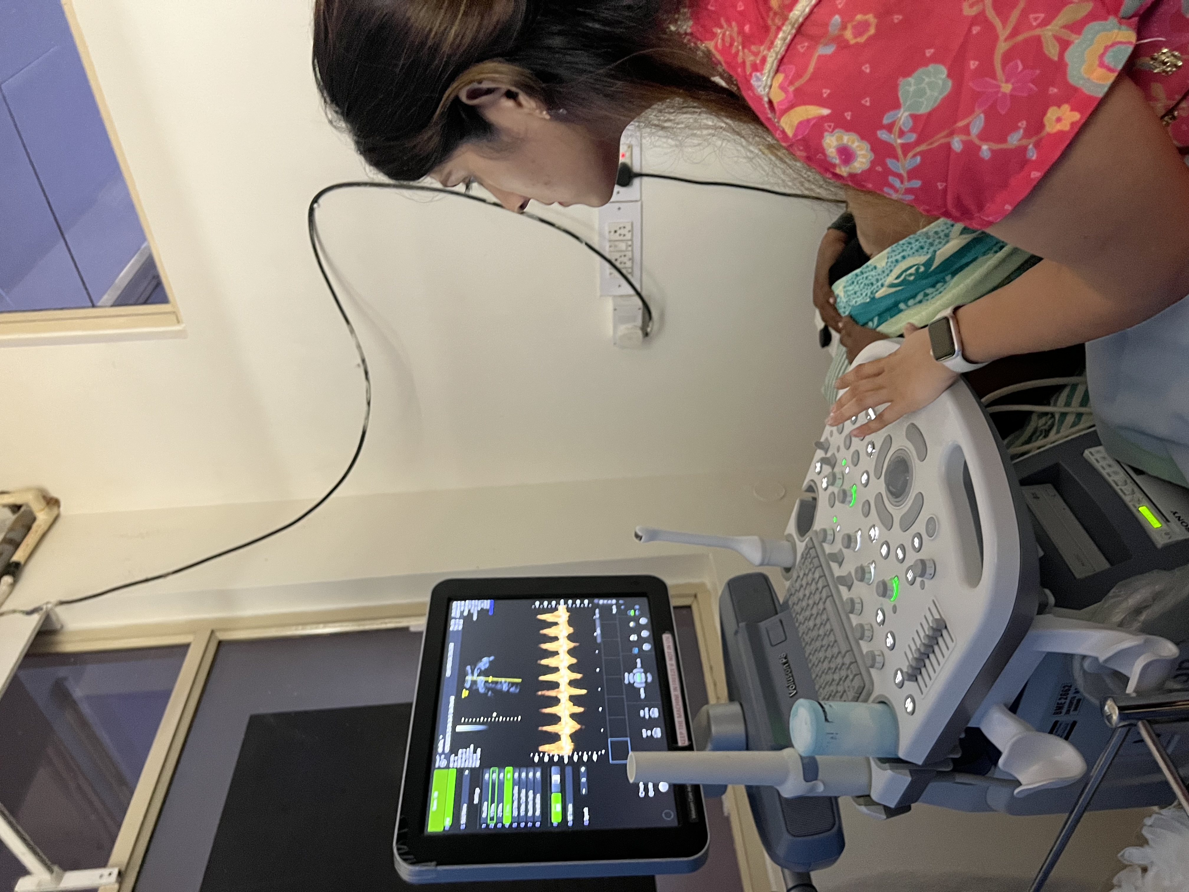 Dr. Shivangini Gupta during a consultation at her gynaecology clinic